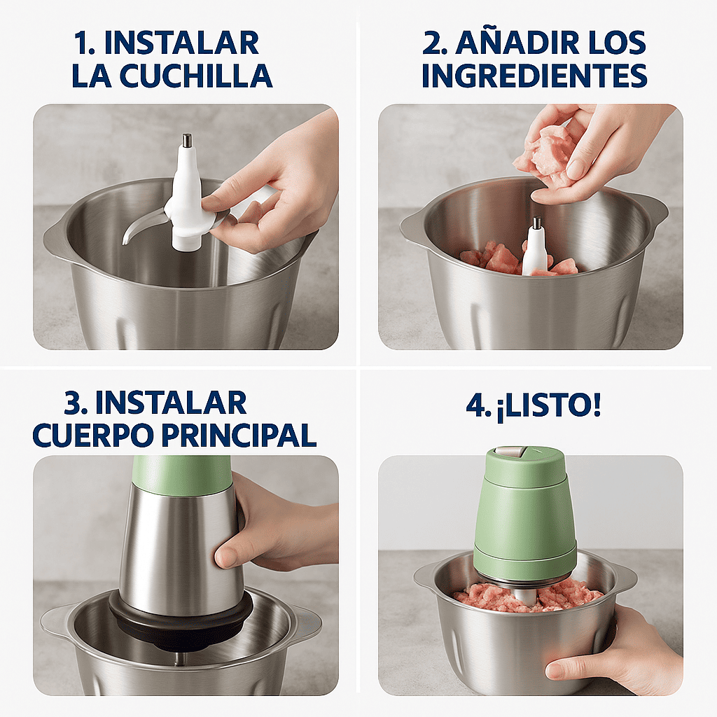 Picador Eléctrico Multifuncional 4 en 1