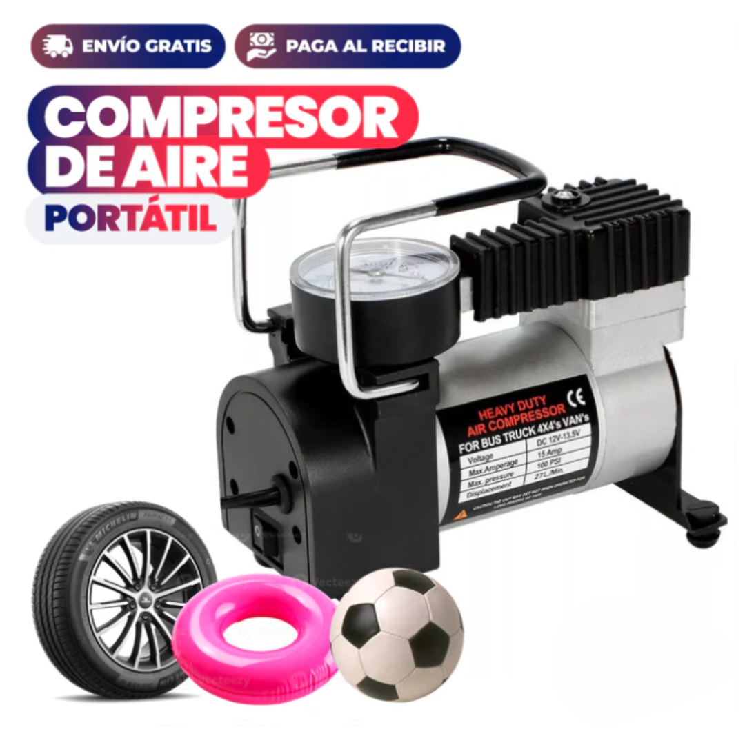 Mini Compresor Portátil para Vehículo