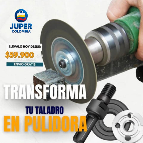 TurboFix PRO | Convertidor de Taladro en Pulidora y Cortadora