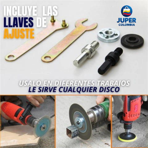 TurboFix PRO | Convertidor de Taladro en Pulidora y Cortadora