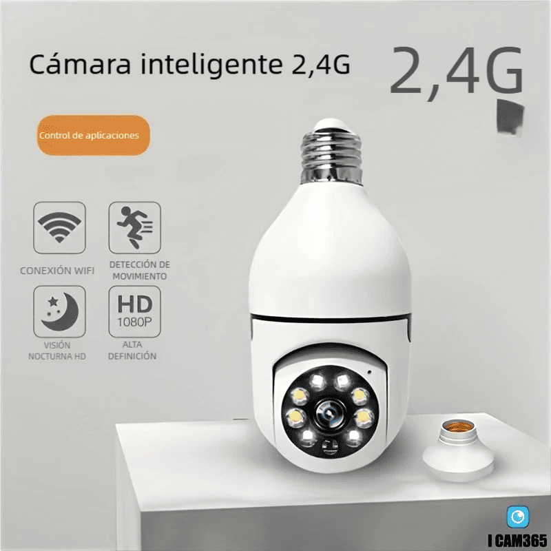 Paga 1 y lleva 2 - Cámara en Forma de Bombillo | LumiCam 360™