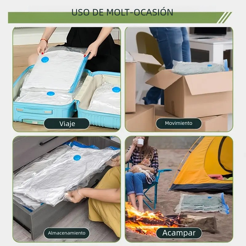 Combo x5 bolsas al vacio Re-Utilizables + Bomba de aire