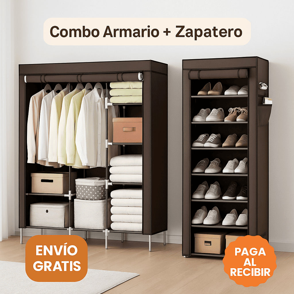 Combo Armario + Zapatero | Ropa y Zapatos Organizados