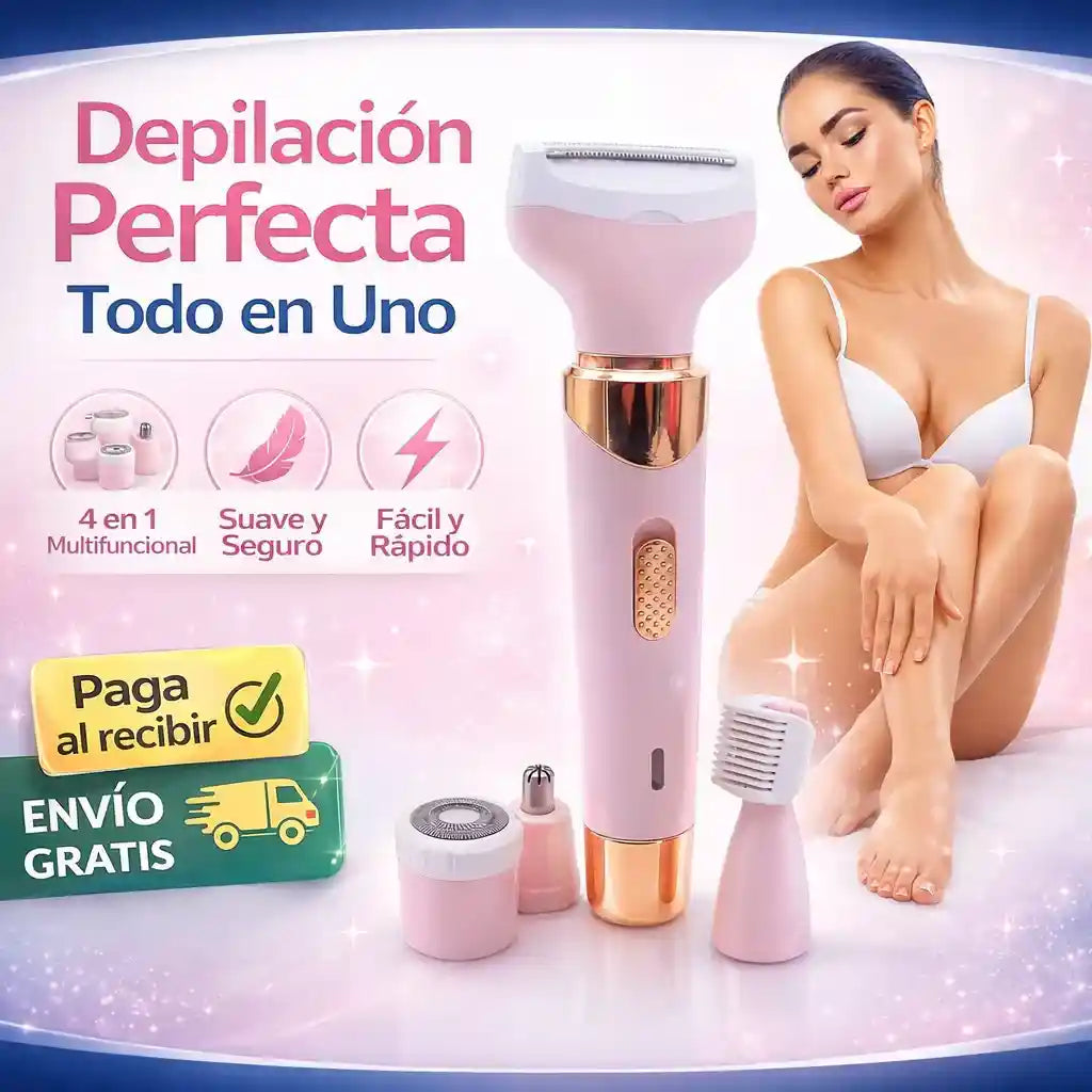 Depiladora para dama 4 funciones en 1