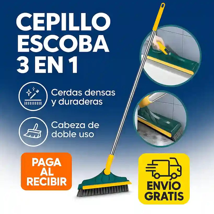 Escoba 360 Pro™ – Lava, Seca y Cepilla