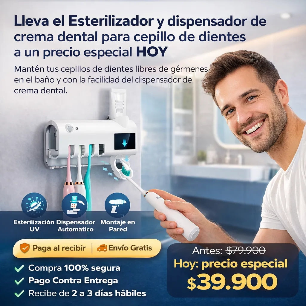 Soporte Esterilizador de Cepillo de Dientes
