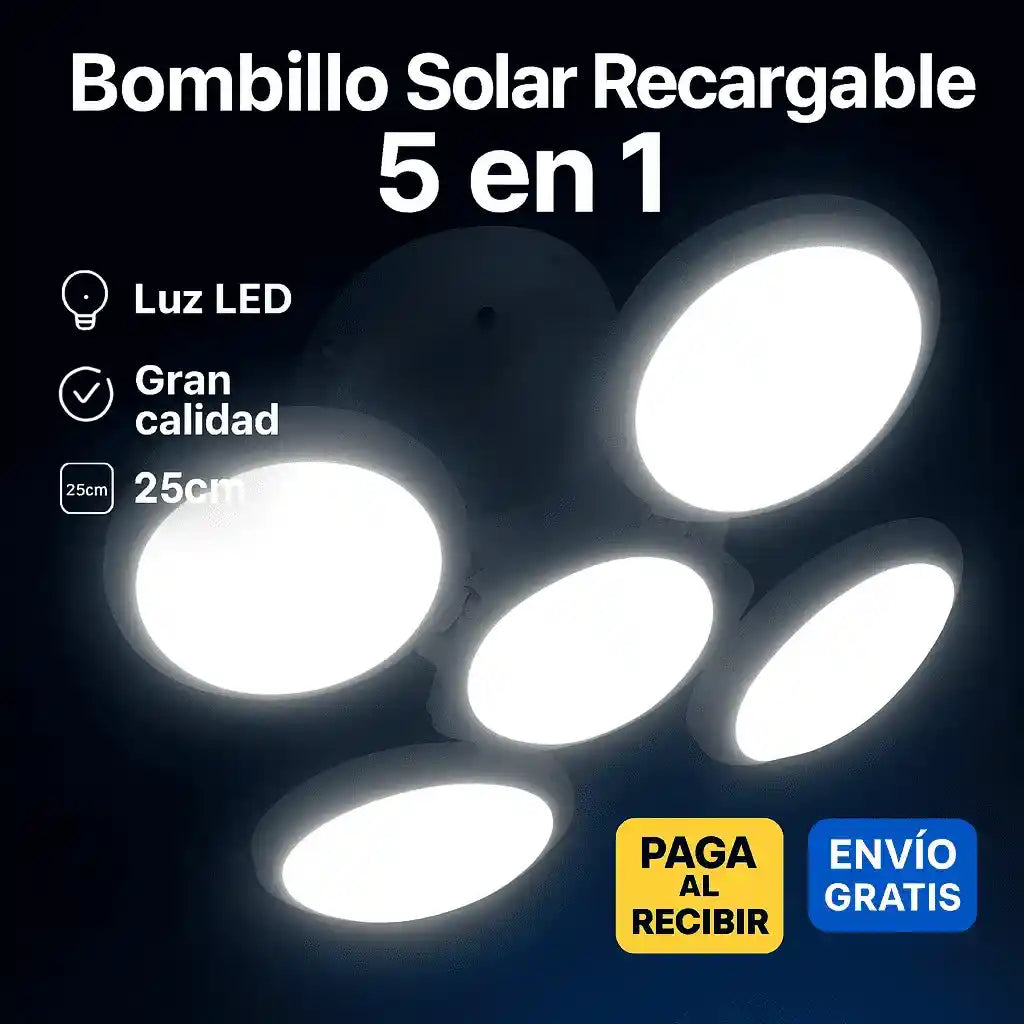 Bombillo Solar 5 en 1 | Ultra Lumen