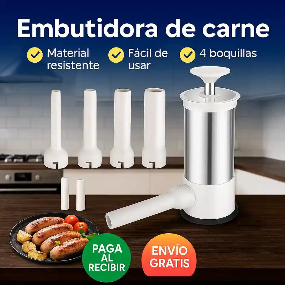 Embutidora de Carne de 2 a 4 Boquillas | Embutimax°