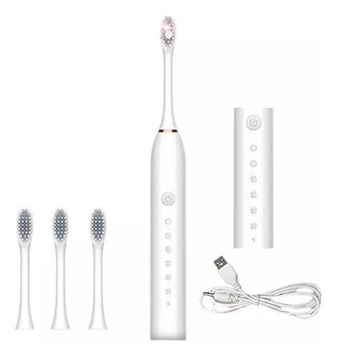 Cepillo de Dientes Eléctrico -  Incluye 4 cabezales de repuesto