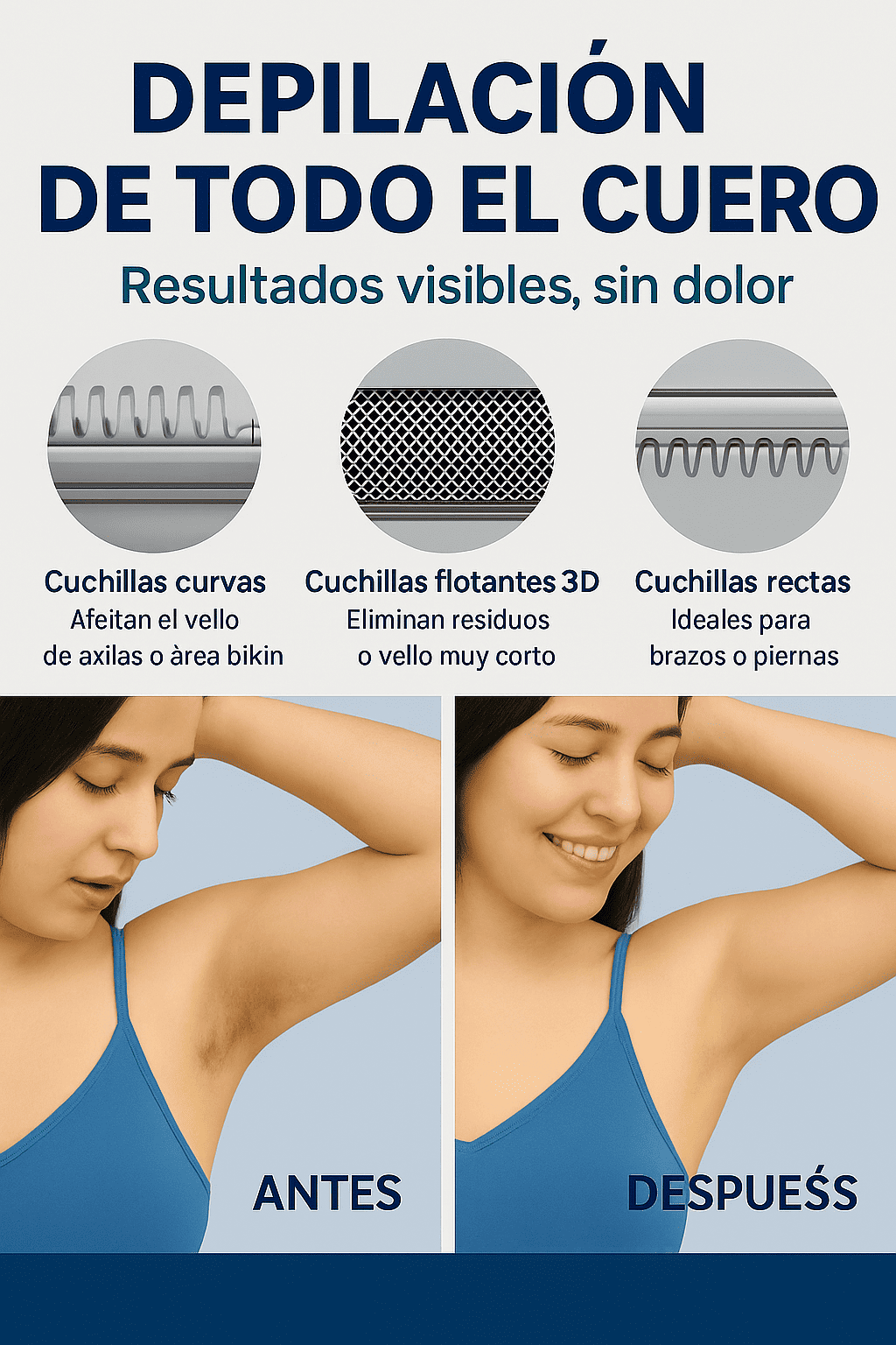 Depiladora Dama 4 en 1