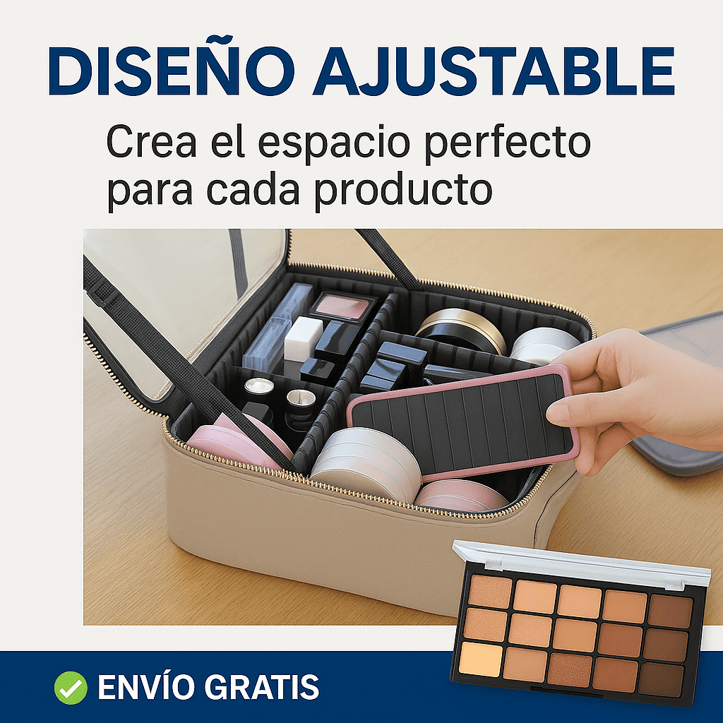 Cosmetiquera con Espejo LED