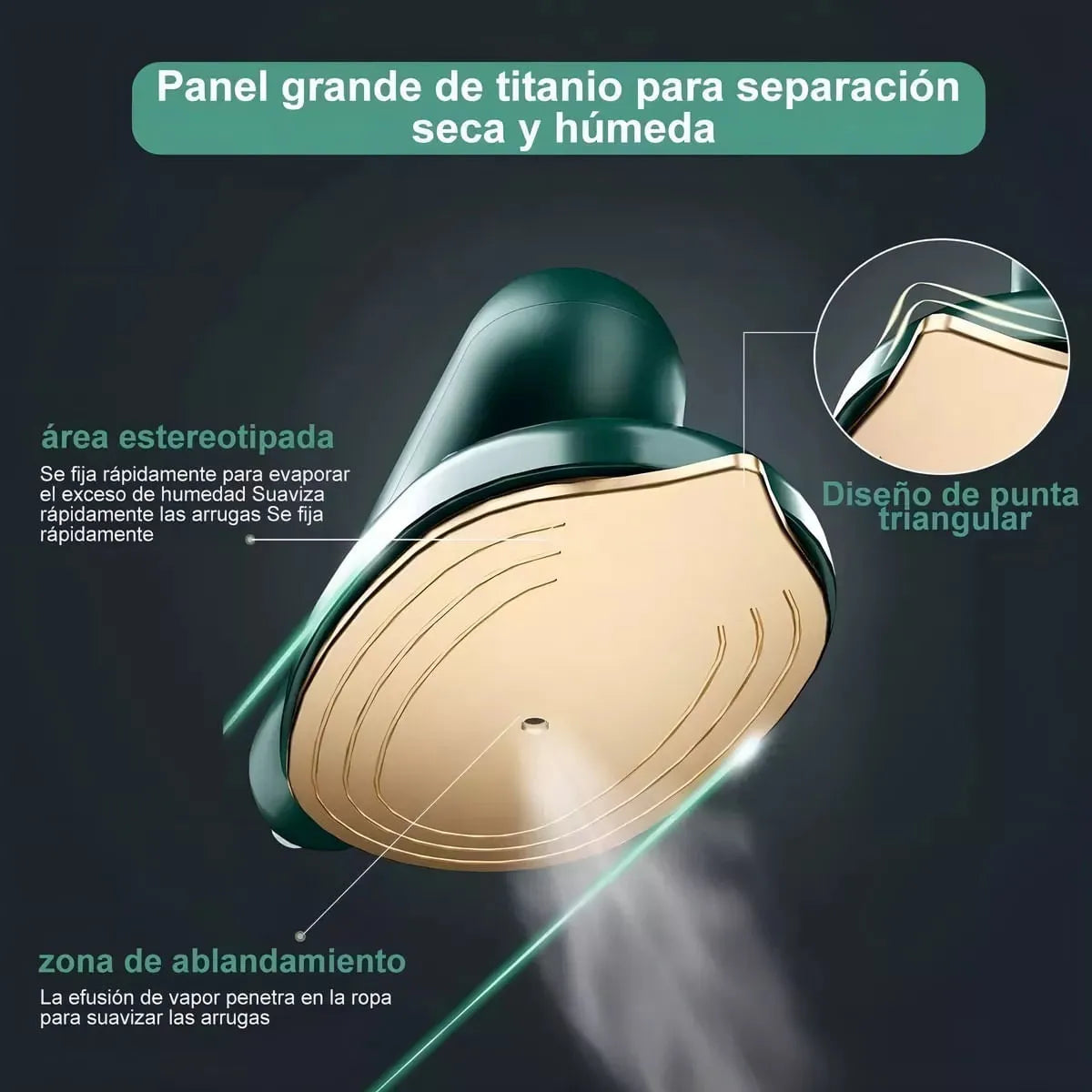 Plancha de ropa a vapor portátil