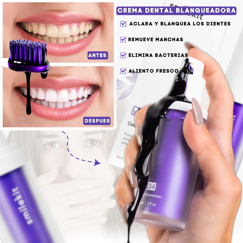 Crema blanqueadora de dientes - Purp White