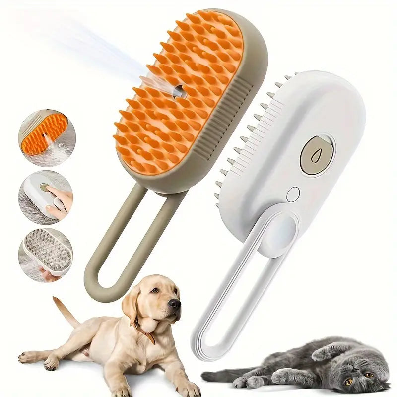 Cepillo a vapor eliminador de pelos para mascota